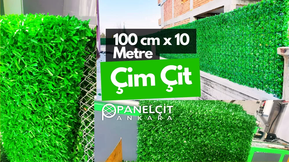 100 cm Yeşil Çim Tel ve Çim Çit Fiyatı